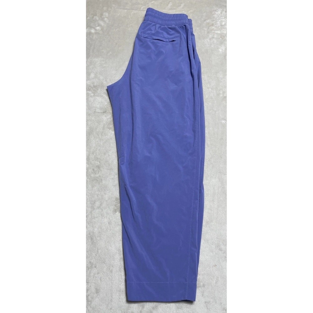 Athleta Crop Pants Womens Size 2 Arrival Purple Elastic Waist Drawstring Pull On - Picture 4 of 14
